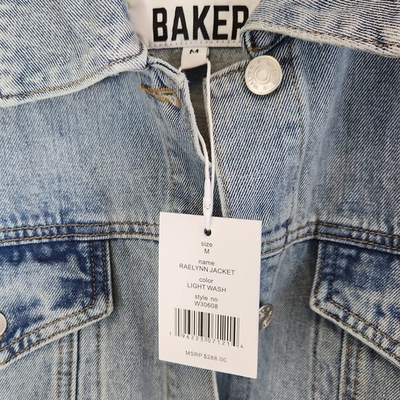 NWT Anthropologie Walter Baker Raelynn Denim Jean Jacket in Light Wash - Picture 8 of 8